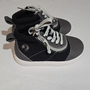 Billy Shoes Kids High-Top Sneakers‎ - Black and Gray Size 1